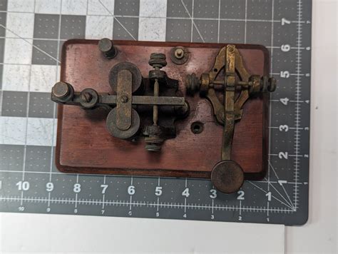 Antique Camelback Key And Telegraph Sounder Kob Jh Bunnell Morse Code