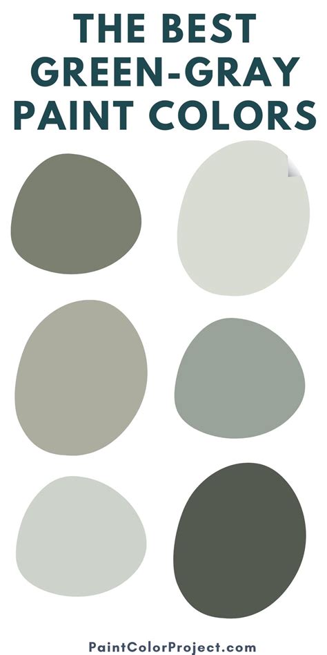 The 17 Best Green Gray Paint Colors For 2023 The Paint Color Project