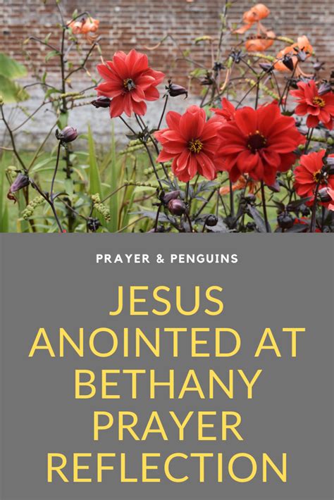 Jesus Anointed At Bethany Prayer Reflection Prayers For Holy Week