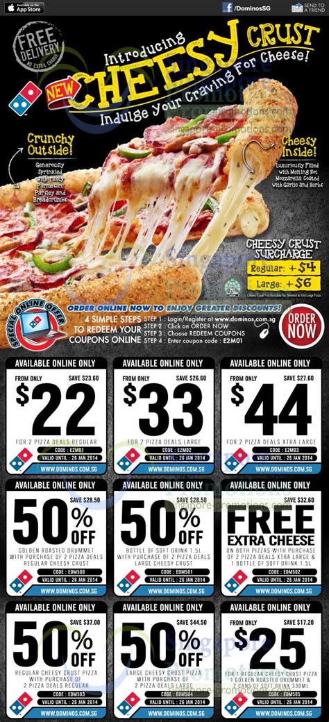 Listed above you'll find some of the best food delivery coupons, discounts and promotion codes as ranked by the users of retailmenot.com. Domino's Pizza Delivery Discount Coupon Codes 17 - 26 Jan 2014