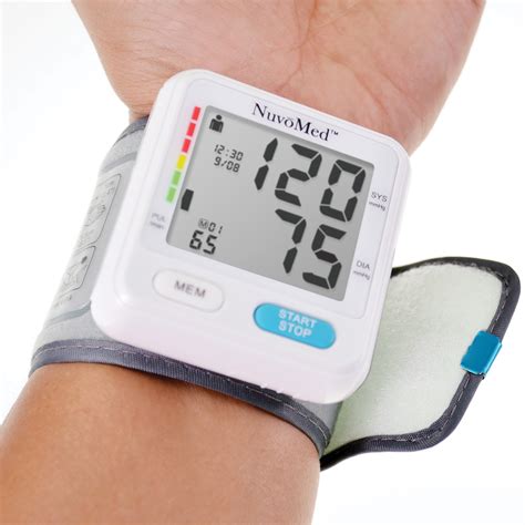 Electronic Wrist Blood Pressure Monitor Nuvomed