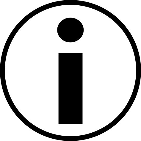 Clipart Universal Information Symbol