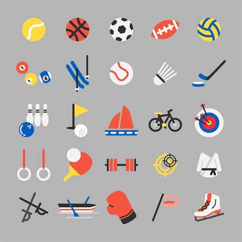 Free Vector Illustration Set Of Sports Icons