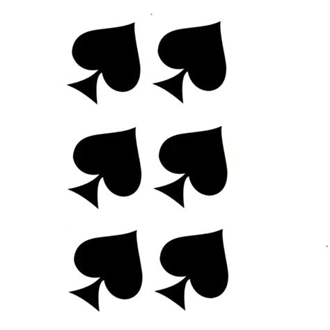 Queen Of Spades Qos Temporary Tattoo Fetish Bbc Hotwife Free Pandp Pack Of 6 £249 Picclick Uk