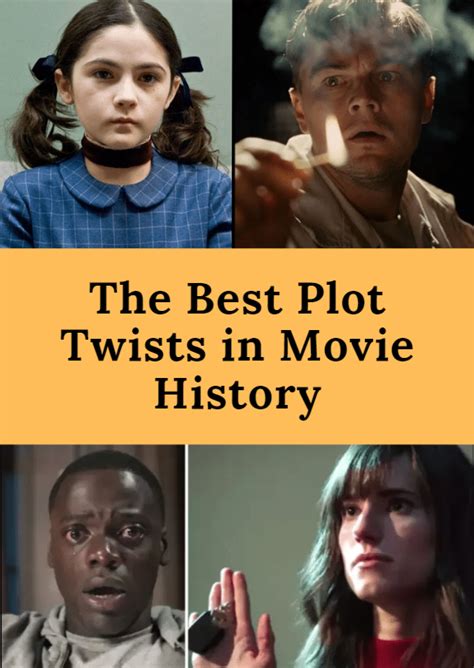 The Best Plot Twists In Movie History Fun Facts About Love Best Plot
