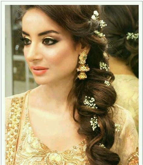 Pakistani Bridal Makeup Hairstyles Mehndi Hairstyles Side Braid