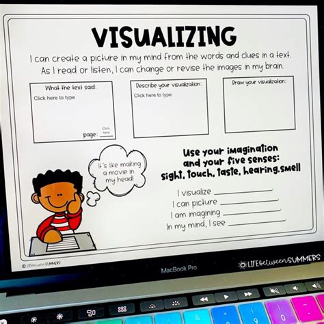 Visualizing Anchor Chart And Graphic Organizer For Reading