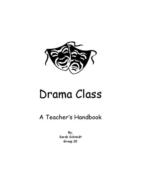 Drama Class Handbook Pdf Improvisational Theatre Plot Narrative