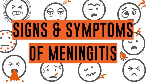 Meningitis Signs And Symptoms Infographic Visually Impaired Friendly