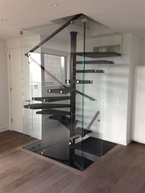 Enclosed Floating Square Spiral Staircase Staircase Design Stairs Design Spiral Staircase