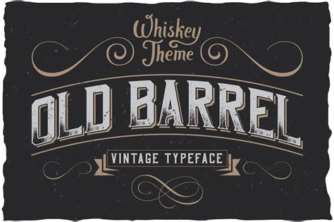 Oldbarrel Vintage Typeface ~ Display Fonts ~ Creative Market