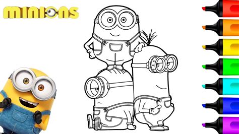 The minions are funny little yellow creatures who serve the super villain herb overkill in the minions coloring page. Coloring Bob, Kevin & Stuart Minions | Art and Coloring ...