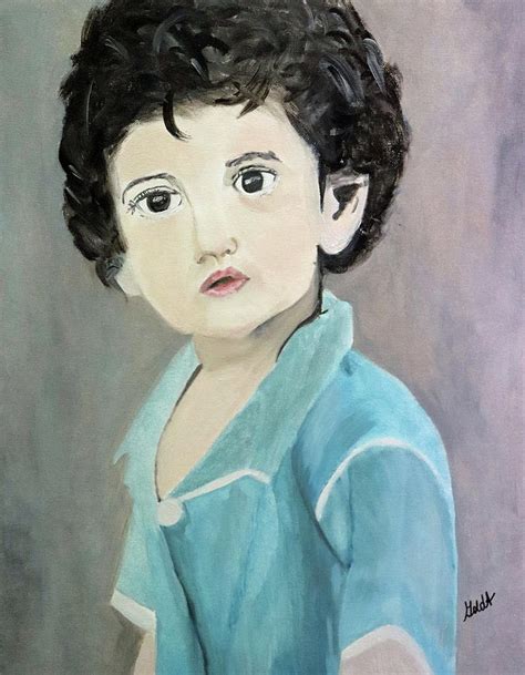 Little Boy Blue Painting By Golda Arnold Fine Art America