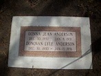 Donna Jean Anderson (1930-1931) - Mémorial Find a Grave