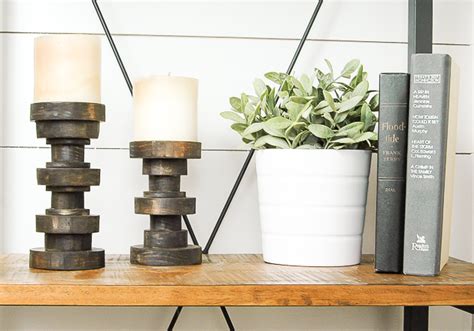 How To Make Inexpensive Pillar Candle Holders Little House Of Four