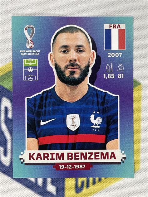 Fra16 Karim Benzema France Panini World Cup 2022 Sticker Solve