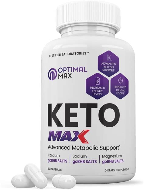 Optimal Keto Max 1200mg Pills Includes Apple Cider Vinegar Gobhb Strong Exogenous
