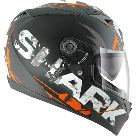 Afx 90 orange dragon design full face motorcycle helmet size l. Shark S700-S Trax Matt Black Orange Motorcycle Helmet KOA ...