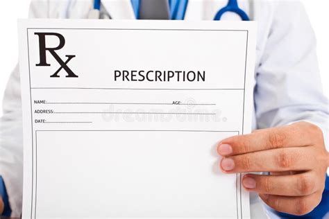 Doctor Is Writing A Prescription Stock Image Image Of Professional