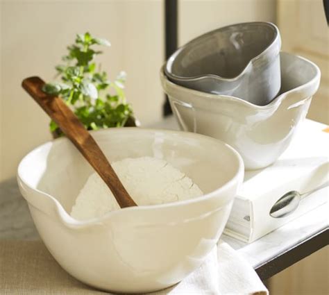 Mixing bowls are a necessity in any kitchen, but they're not all made equally. Rhodes Ceramic Mixing Bowls, Set of 3 | Pottery Barn