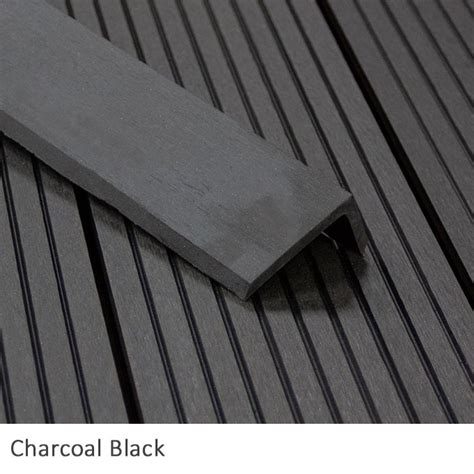 Black Composite Corner Trim Composite Decking Outdoor Living Deck Patio Flooring