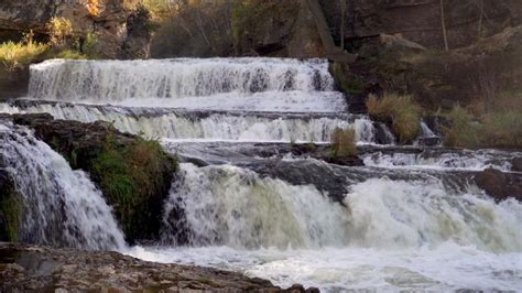 Scenic Waterfalls At Willow River State Park Wisconsin Image Free
