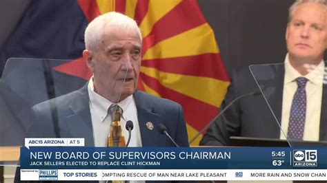 Maricopa County Board Of Supervisors Elect Jack Sellers As New Chairman