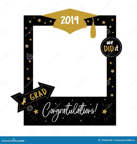 Frame With Cap For Grads Graduation Party Photo Booth Props Concept