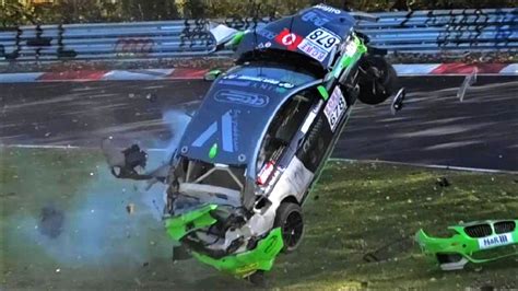 Bmw Race Car Crashes And Goes Airborne At The Nurburgring The Supercar Blog
