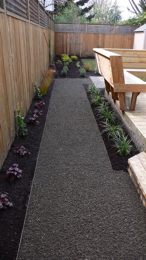 Gravel Path With Steel Edge By Landscape East And West Portland Oregon