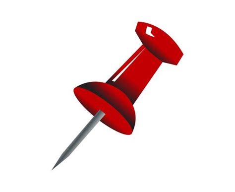 Red Push Pin Vector 658488 Vector Art At Vecteezy