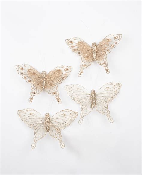 Buy Fable Delicate Clip On Butterflies 4 Pc In Australia Real