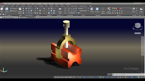 Drawing And Assembling Mechanical Parts In Autocad Youtube