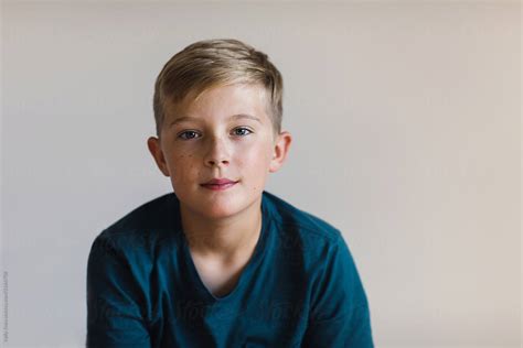 Portrait Of A Confident Preteen Boy By Stocksy Contributor Kelly