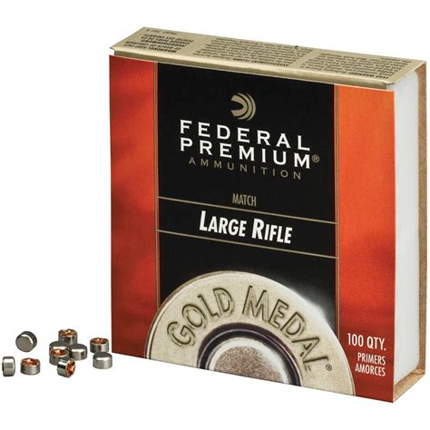 Federal Premium Gold Medal Centerfire Primers Large Rifle Match Natchez