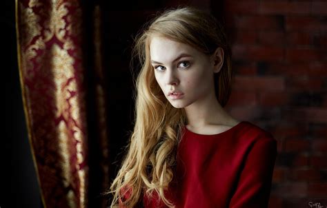 wallpaper look girl sweetheart model hair lips beautiful in red rus anastasia