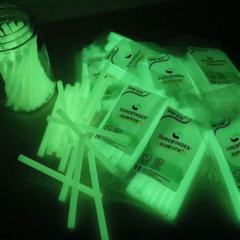 Glow In The Dark Hot Glue Sticks Mini Size 4 25 Lb Surebonder