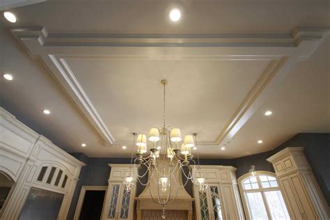 The coffered ceiling looks great in all kinds of kitchen styles, sizes and color schemes. Tilton Coffered Ceiling Kits | Taraba Home Review