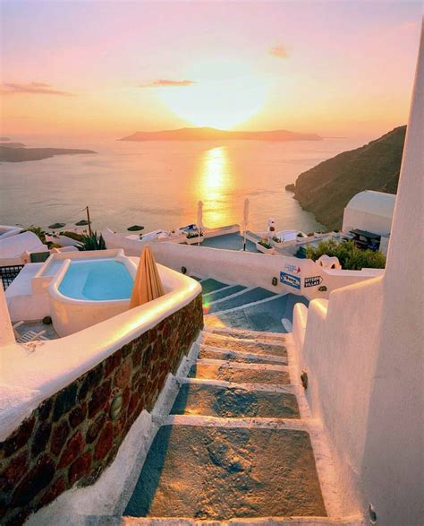The Best Sunset 💛 ~ Santorini Greece Photo Adamhuston Wonderful 👏