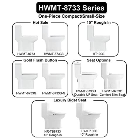 Horow Hwmt 8733 Small Toilet 25 Long X 134 Wide X 284 High One