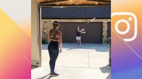wife gets revenge after husband s epic bat flip in driveway baseball showdown stream the video