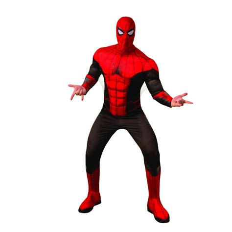Adult Spider Man Far From Home Deluxe Spider Man Redblack Suit Costu