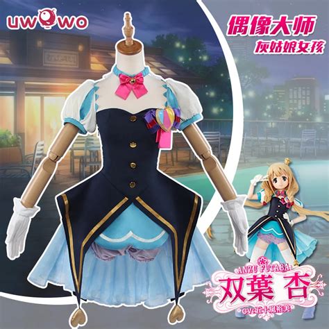 Futaba Anzu Cosplay Game Anime The Idolm Ster Cinderella Girls Blue Dancing Dress Uniform Uwowo