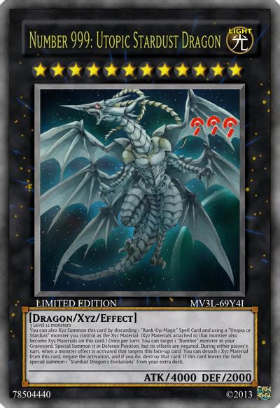 Number 999 Utopic Stardust Dragon By Linkfudo39 On Deviantart