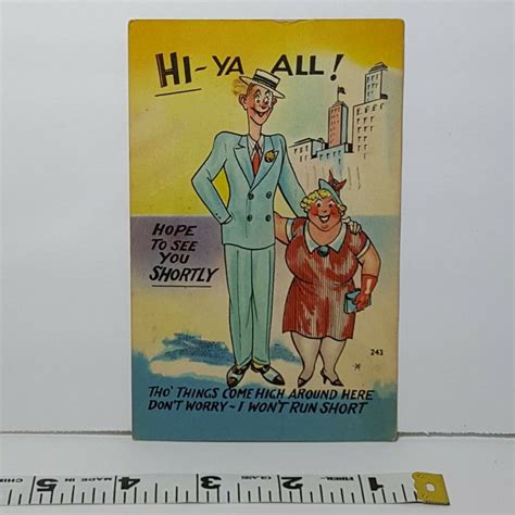 vintage comic humor postcard 1950s other unsorted postcard hippostcard