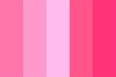 A Pink Color Palette With Horizontal Stripes
