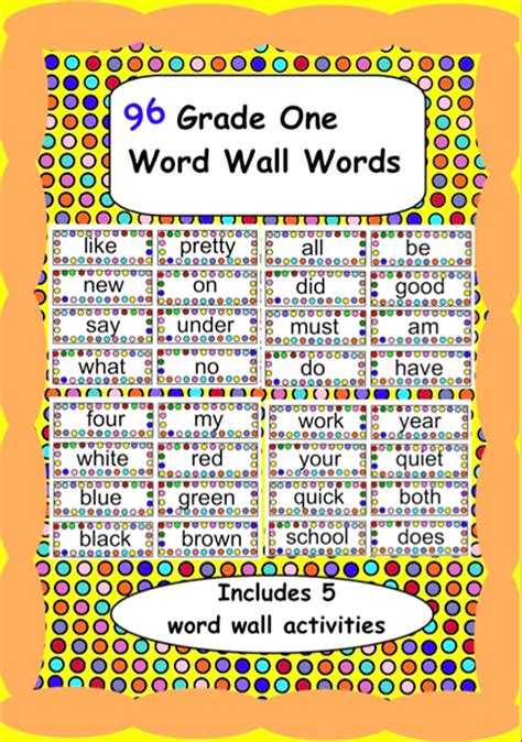 Word Wall Games For Class 3