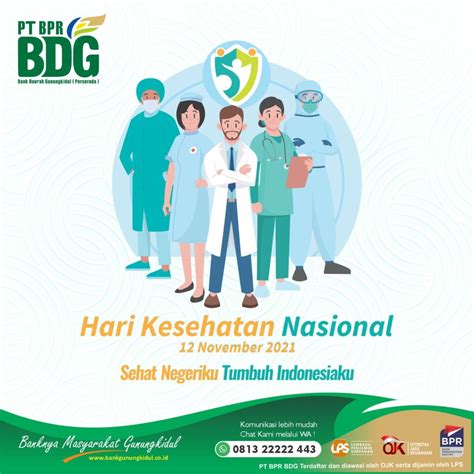 Selamat Hari Kesehatan Nasional Pt Bpr Bank Daerah Gunungkidul Perseroda