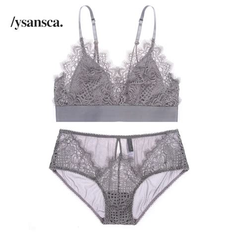 Buy Ysansca Women Sexy Bra Set Underwear Bra Set Embroidery Sexy Lace Bra