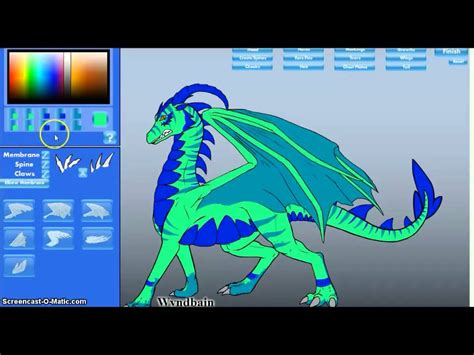 Making A Dragon In The Dragon Creator By Wyndbain Youtube